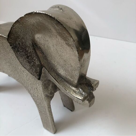Art deco silver plated elephant statue folk art - Picture 7 of 9